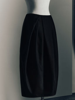 FALDA TULIP?N MIDI DE LANA PLISADA - H&m фото 6