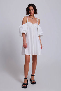 Платье-мини с объёмными рукавами - Incity фото 8