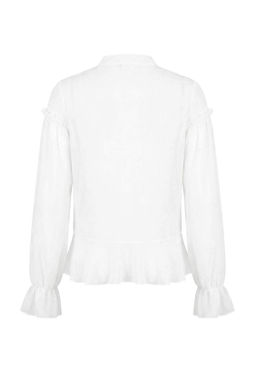 K?rm?z? Fular Yaka Onu K?sa Sifon Transparan Bluz TWOSS26BZ00212 - Trendyolmilla фото 12