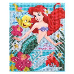 Алмазная мозаика с частичным заполнением для детей «Принцессы», 20 х 25 см