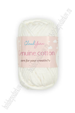 Пряжа Genuine cotton 50 гр (10 шт) SF-7844, белый