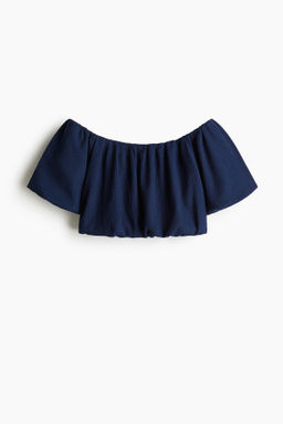 Top cropped off-the-shoulder - H&m фото 2