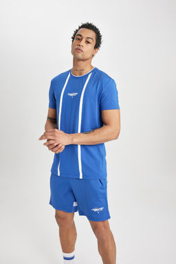 DeFactoFit Спортивная футболка стандартного кроя с круглым вырезом и короткими рукавами с принтом  фото 20