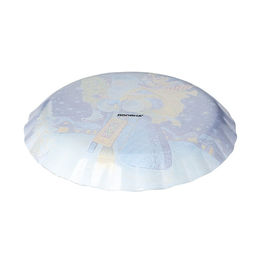 Блюдо стеклянное сервировочное Доляна Дед Мороз, d=19 см  фото 3