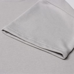 Футболка с нашивкой женская MIST Base, светло-серая, размер 48