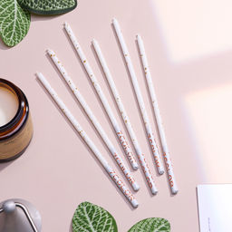 Набор свечей в торт, 6 штук Исполнение желаний, 16,5 см, белый с золотом - Страна карнавалия фото 5