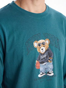 Пижамный комплект Regular Fit Teddy мужской с принтом