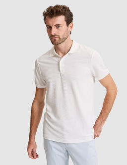 Beyaz Slim Fit Polo Yaka Ti__rt