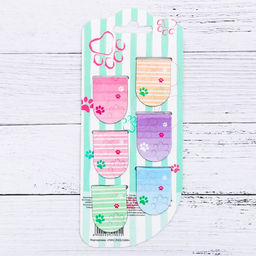 Цена за 2 шт. Закладки магнитные для книг, 6 шт. «Котики»