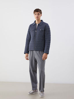 Slim Fit G?mlek Yaka Erkek Mont