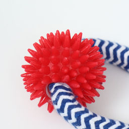 Игрушка канатная Массажная с узлом, до 65 г, до 30 см, микс цветов - Пижон фото 3