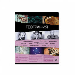 Цена за 5 шт. Тетрадь общая ученическая ErichKrause Timeline, География, 36 листов, клетка