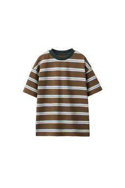 CAMISETA ESTAMPADA RAYAS / Marr?n - Zara фото 7