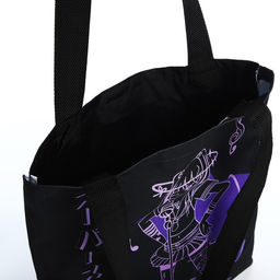 Сумка шопер Аниме 35х0.5х40 см, отд без молнии, без подклада, чёрная - Nazamok фото 6