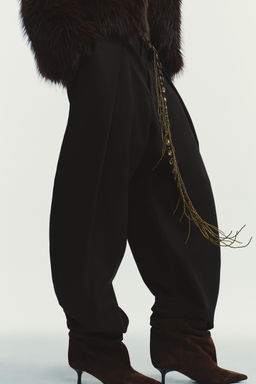 BALLOON PLEATED TROUSERS