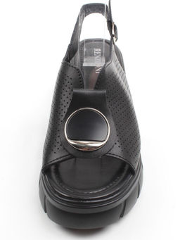 08-PED176-3 BLACK Босоножки женские (натуральная кожа)