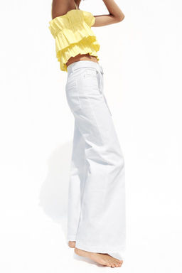 JEANS Z1975 WIDE-LEG HIGH-WAIST WITH BELT - Zara фото 4