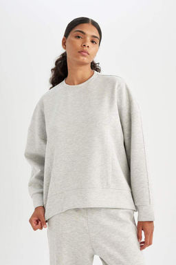 DeFactoFit Толстовка для спортсменов из ткани с круглым вырезом для подводного плавания  фото 6