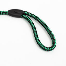 Поводок круглый Рябь, 120 х 1,2 см, зелёно-чёрный - Пижон фото 3