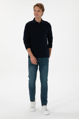 Erkek Lacivert Basic Sweatshirt Sepette S_rpriz _ndirim - U.s. polo assn фото 4