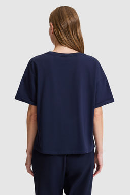 Kad_n Lacivert Bisiklet Yaka Basic Ti__rt - U.s. polo assn фото 6