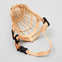 Намордник пластиковый № 2, ОМ 20 см, ДН 6 см, ОШ 38-47 см, вес питомца 5 кг - Пижон фото 3