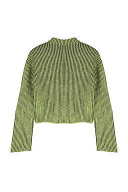 Ekru Crop Yumusak Dokulu Bisiklet Yaka Triko Kazak TWOAW25KZ00000 - Trendyolmilla фото 9