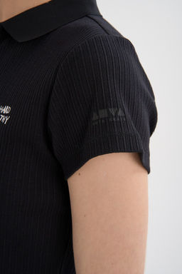 Поло Черный ANTA SKATE SS Polo  фото 15