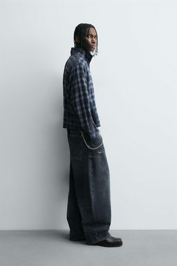 CHECK ZIP-UP SHIRT - Zara фото 4