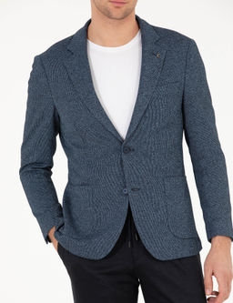 Lacivert Slim Fit Ceket