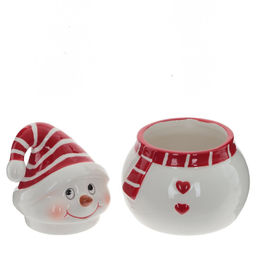 Емкость для сыпучих продуктов "Снеговик", 350 мл, L10 W10 H15 см