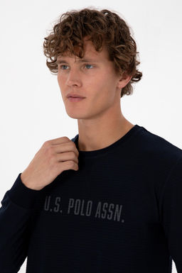 Erkek Lacivert Pijama Tak_m_ Sepette S_rpriz _ndirim - U.s. polo assn фото 2