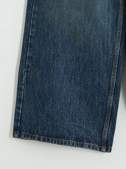 Beli Kemerli Wideleg Kad?n Jean Pantolon