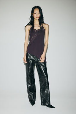 Top de tirantes con ribete de encaje - H&m фото 4