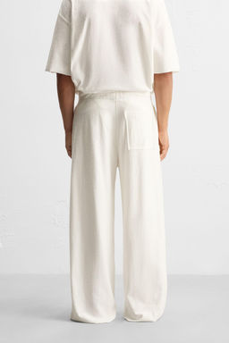 RELAXED FIT TEXTURED TROUSERS - Zara фото 3
