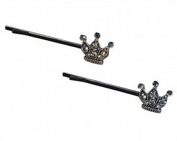 Набор невидимок Корона DJ0051 темн.сер