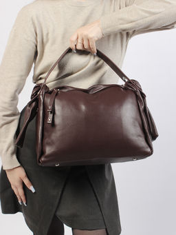 LACCOMA сумка C0993H-бордовый натуральная кожа полиэстер  фото 9