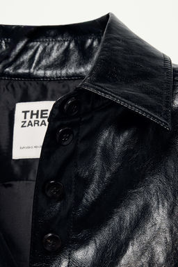 FAUX LEATHER PEPLUM JACKET - THE ITEM ZARA WOMAN фото 16