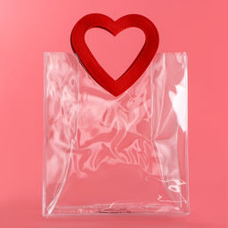 Пакет подарочный из ПВХ, розовый, 26.5?23?12 см - UPAK LAND фото 3