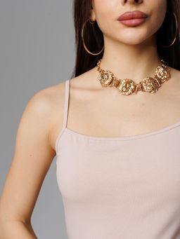 Женская майка на бретелях бежевая ЛТ-07 (4)