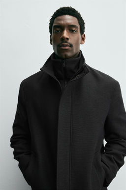ABRIGO CUELLO DESMONTABLE / Gris - Zara фото 6