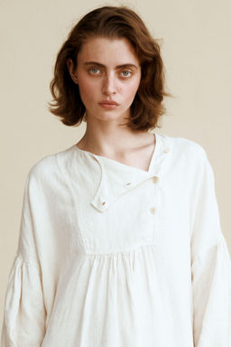 VESTIDO LINO 100% CREATED BY CARAMEL LONDON X ZARA / Crudo фото 2