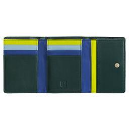 Итальянский женский кожаный кошелек DuDu серии Corsica | зеленый - Dudubags фото 2