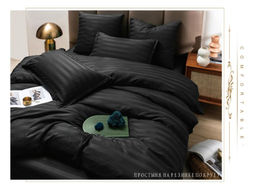 КПБ Boris Cтрайп-сатин на резинке по кругу BORSSR01 Семейный