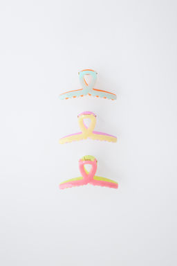 PACK TRES PINZAS NUDO / Multicolor