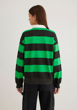 Peanuts Bask?l? Siyah Sweatshirt - Mavi фото 5