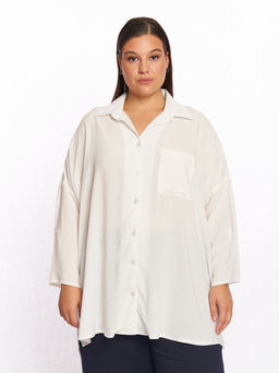 Блузка длинная BL28004WHT04