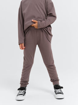 Брюки с манжетой Темный шоколад - Bungly фото 3