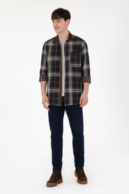 Мужская джинсовая рубашка светло-хаки Неожиданная скидка в корзине - U.s. polo assn фото 4