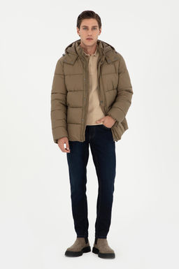 Мужское пальто цвета хаки Неожиданная скидка в корзине - U.s. polo assn фото 11